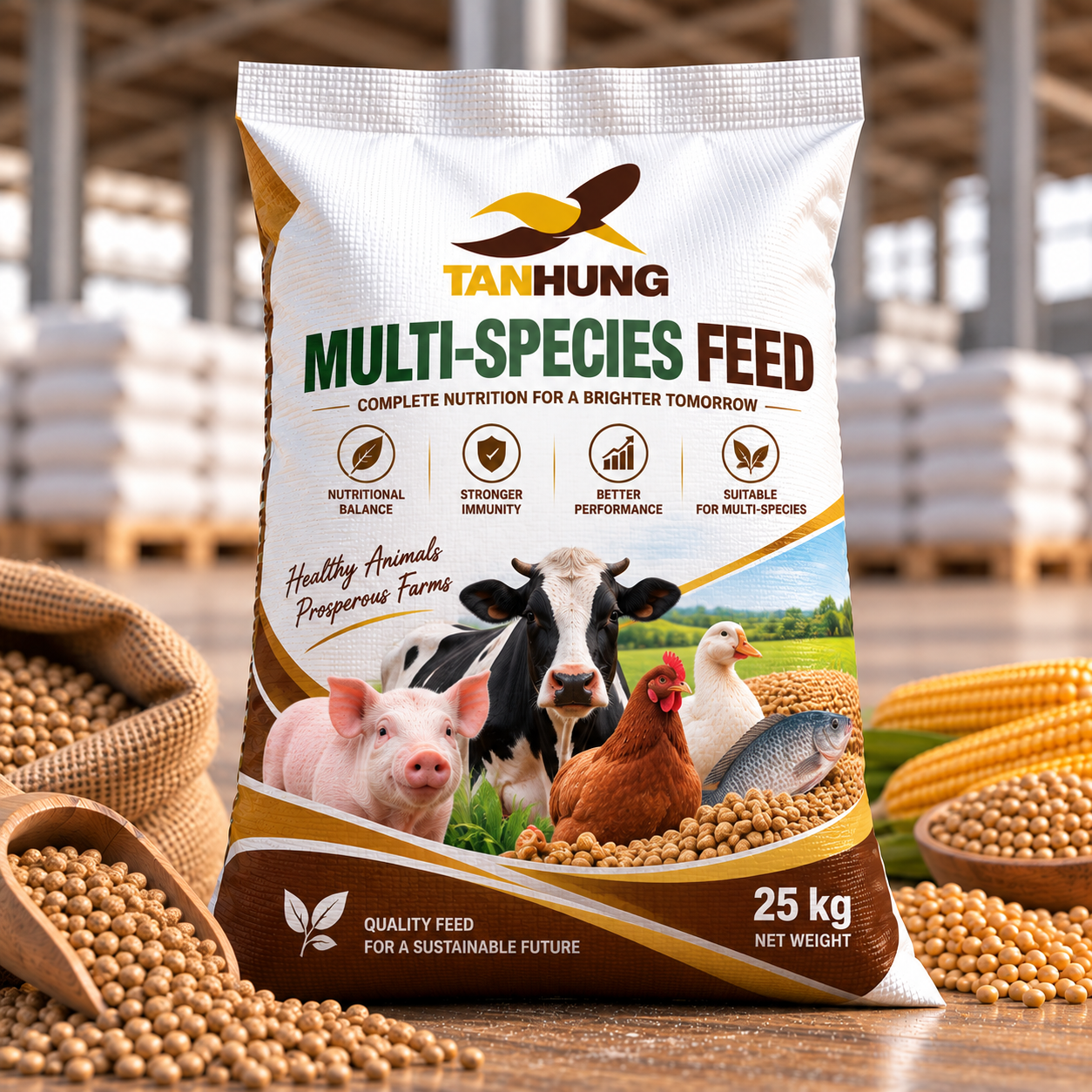 PP woven bag animal feed