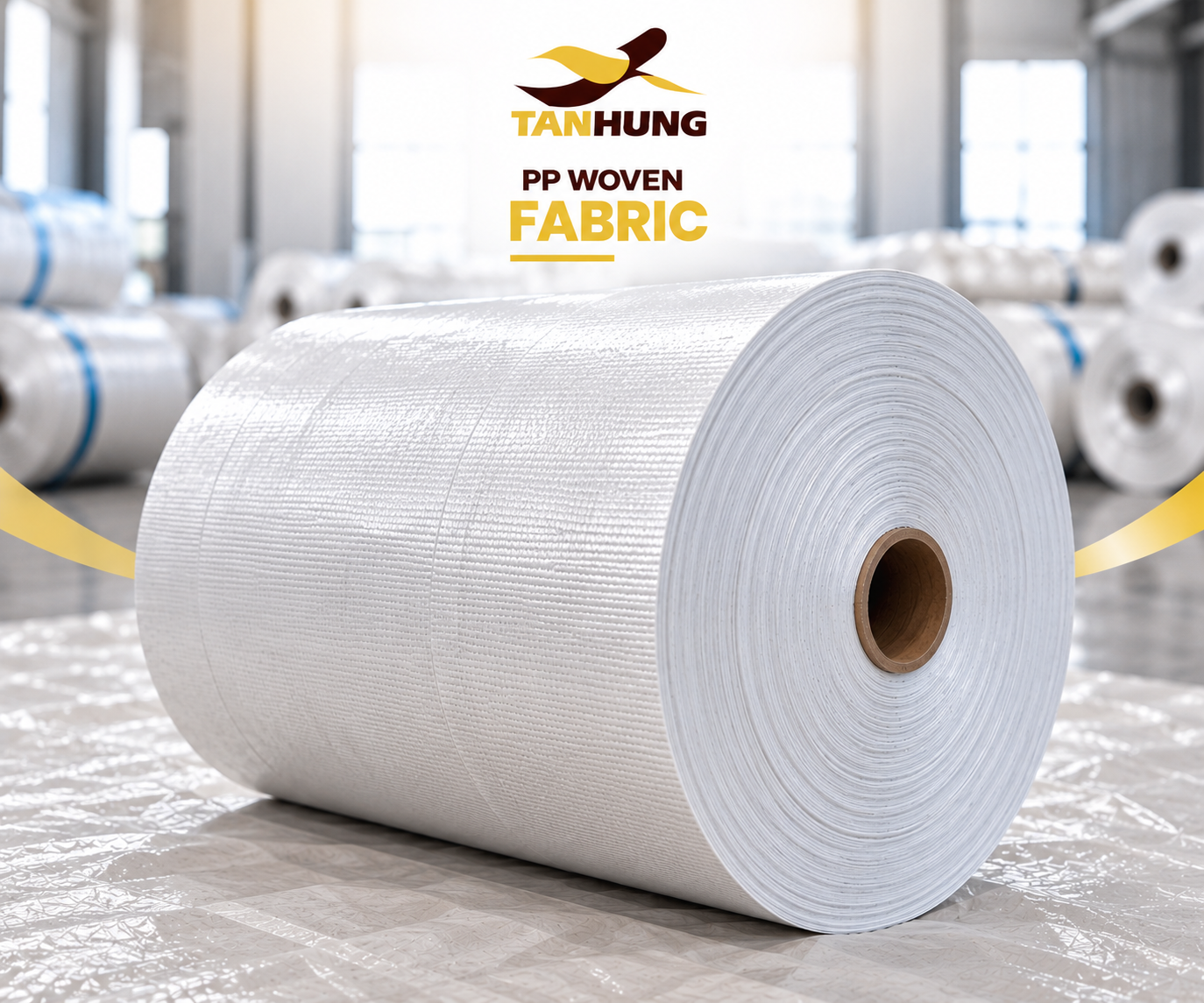 PP woven fabric roll